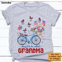 Personalized Gifts For Grandma Bicycle Butterfly Patriotic 4th of July Shirt - Hoodie - Sweatshirt 26276 thumb 1