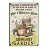 Personalized Gift For Grandma Garden What A Wonderful World Metal Sign 26279 1