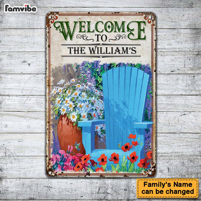 Personalized Gift for Family Outdoor Décor In Garden Metal Sign 26283 1