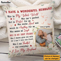 Personalized Gift For Couple I Have A Wonderful Husband Pillow 26284 thumb 1