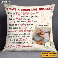 Personalized Gift For Couple I Have A Wonderful Husband Pillow 26284 thumb 1