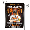 Personalized Welcome to Fire Pit Flag 26291 1