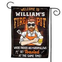 Personalized Welcome to Fire Pit Flag 26291 thumb 1