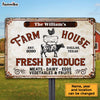 Personalized Gift For Family Farmhouse Fresh Produce Metal Sign 26295 1