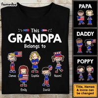 Personalized Gift For Grandpa With Kids This Grandpa Belongs To Shirt - Hoodie - Sweatshirt 26300 thumb 1