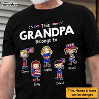 Personalized Gift For Grandpa With Kids This Grandpa Belongs To Shirt - Hoodie - Sweatshirt 26300 thumb 1