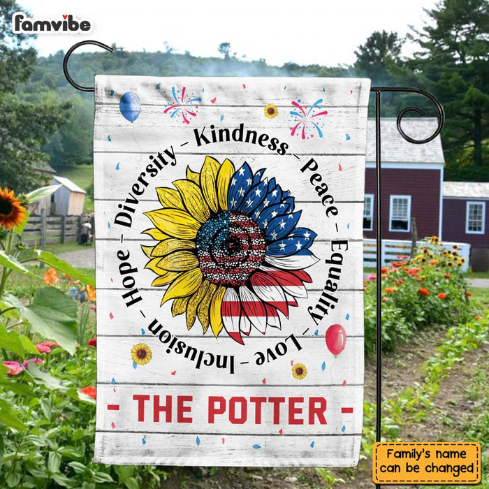 Personalized Gift For Family Sunflower Flag 26301 1