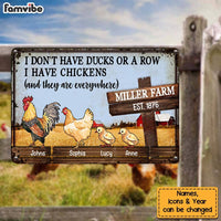 Personalized Gift For Family I Have Chickens Metal Sign 26302 thumb 1