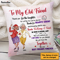 Personalized Gifts For Old Friends Pillow 26303 thumb 1