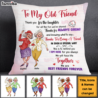 Personalized Gifts For Old Friends Pillow 26303 thumb 1