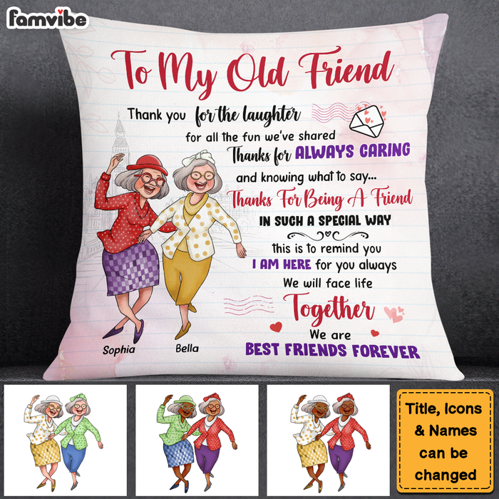 Personalized Gifts For Old Friends Pillow 26303 1