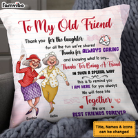 Personalized Gifts For Old Friends Pillow 26303 thumb 1
