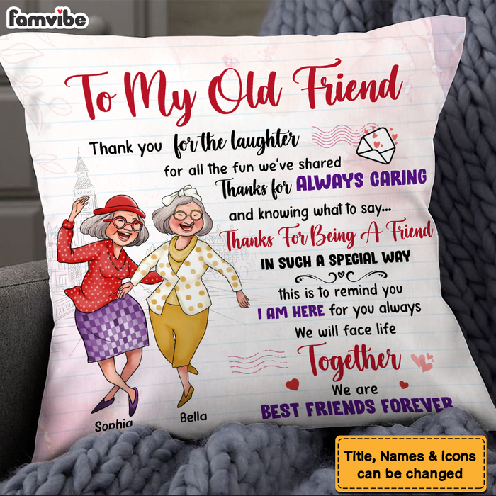 Personalized Gifts For Old Friends Pillow 26303 1