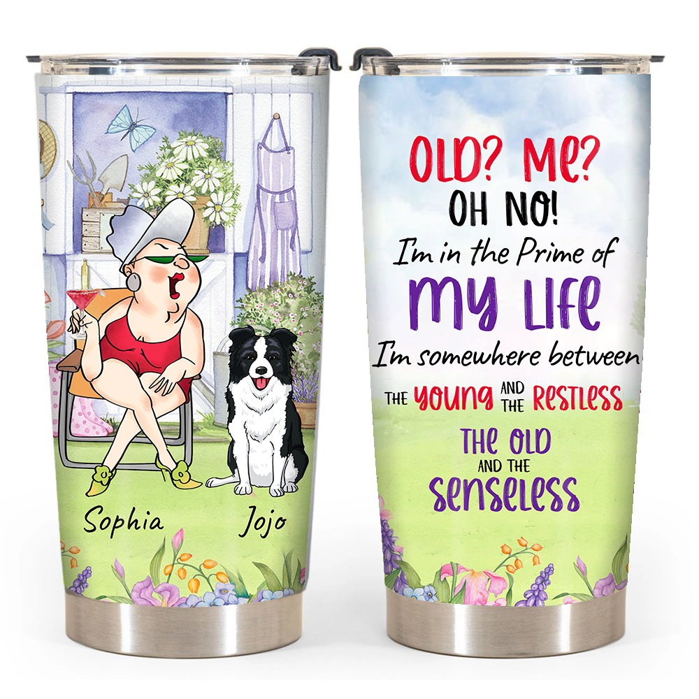Personalized Gift For Grandma I'm In The Prime Of My Life Steel Tumbler 26308 Primary Mockup