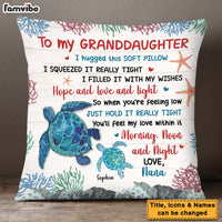 Personalized Gift For Daughter Granddaughter Hug This Turtle Pillow 26315 thumb 1