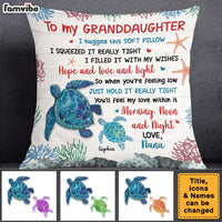 Personalized Gift For Daughter Granddaughter Hug This Turtle Pillow 26315 thumb 1