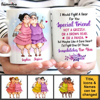 Personalized Gifts For Old Friends I Would Fight A Bear For You Mug 26317 thumb 1
