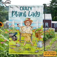 Personalized Gift For Grandma Crazy Plant Lady Garden Flag 26318 thumb 1