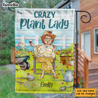 Personalized Gift For Grandma Crazy Plant Lady Garden Flag 26318 thumb 1