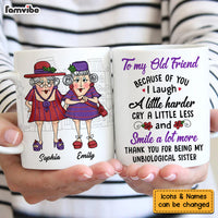 Personalized Gift for Old Friends Smile A Lot Mug 26321 thumb 1