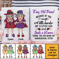 Personalized Gift for Old Friends Smile A Lot Mug 26321 thumb 1