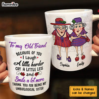 Personalized Gift for Old Friends Smile A Lot Mug 26321 thumb 1