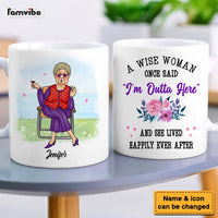 Personalized Retirement Gifts for Retired Grandma A Wise Woman Once Said Mug 26323 thumb 1