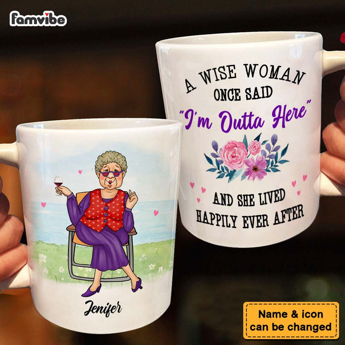 A Wise Woman Said Tumbler, Personalized Retirement Gift for Women