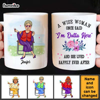 Personalized Retirement Gifts for Retired Grandma A Wise Woman Once Said Mug 26323 thumb 1