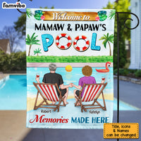 Personalized Gift For Grandparents Pool Memories Are Made Flag 26335 thumb 1
