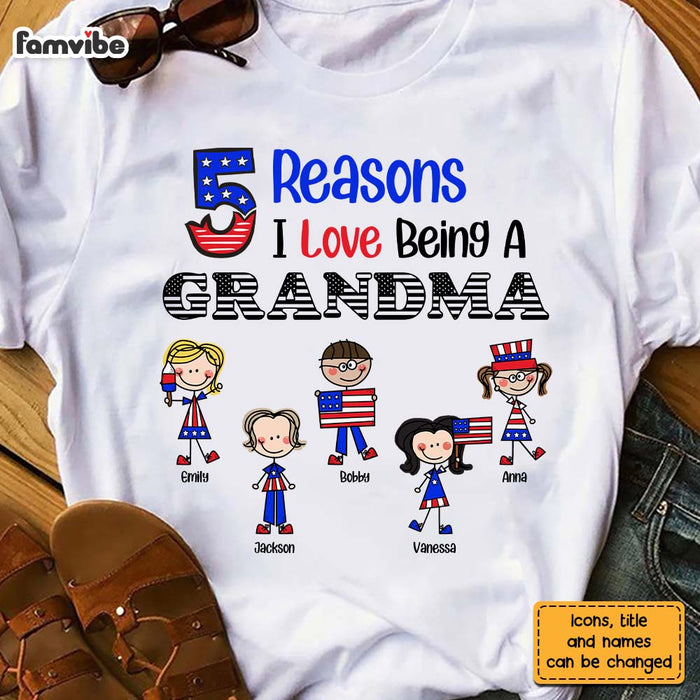 Personalized Gift For Grandma Reasons I Love Being A Grandma Shirt - Hoodie - Sweatshirt 26339 1