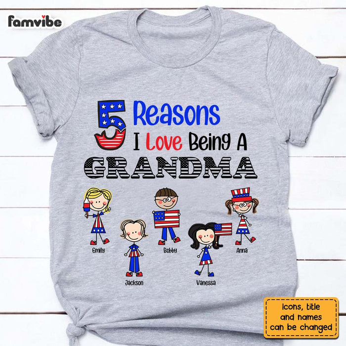 Personalized Gift For Grandma Reasons I Love Being A Grandma Shirt - Hoodie - Sweatshirt 26339 1