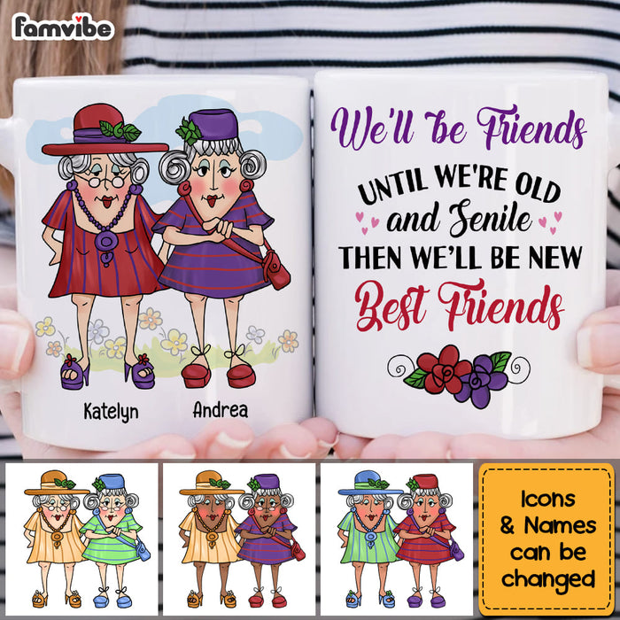 Personalized Gift for Old Friends We're Old And Senile Mug 26340 1