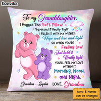 Personalized Gift For Granddaughter Daughter Happy Colorful Bear Hug This Pillow 26342 thumb 1