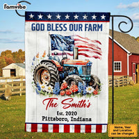 Personalized Gift For Family God Bless Our Farm Flag 26343 thumb 1