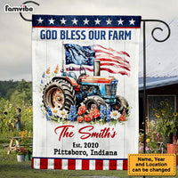 Personalized Gift For Family God Bless Our Farm Flag 26343 thumb 1