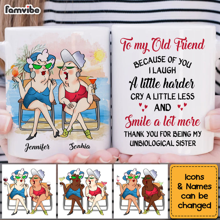 Personalized Gift For Senior Friends Smile A Lot More Mug 26344 1