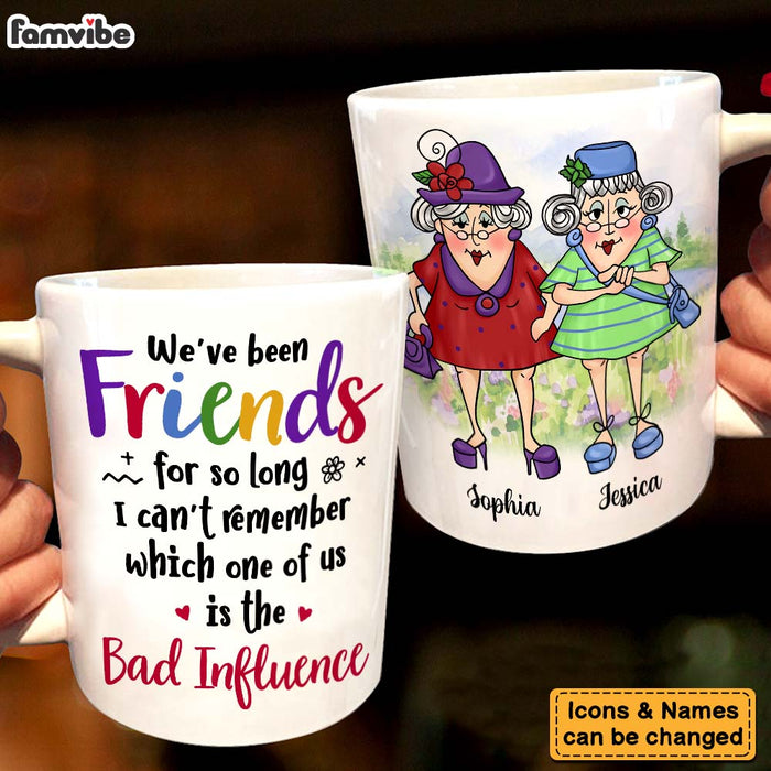 Personalized Gift For Senior Friends Bad Influence Friend Mug 26354 1