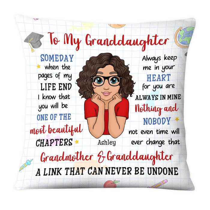 Personalized Gift for Granddaughter My Beautiful Chapter Pillow 26364 1