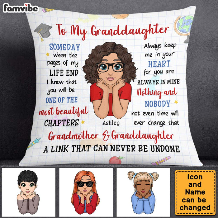Personalized Gift for Granddaughter My Beautiful Chapter Pillow 26364 1