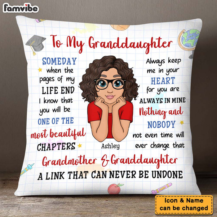 Personalized Gift for Granddaughter My Beautiful Chapter Pillow 26364 1