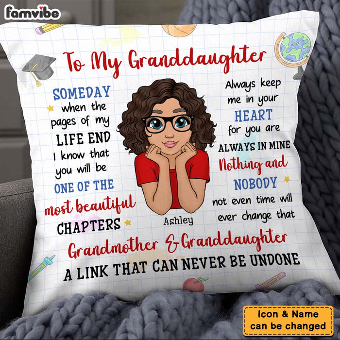 Personalized Gift for Granddaughter My Beautiful Chapter Pillow 26364 1
