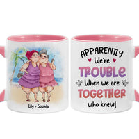 Personalized Gift For Senior Friends Trouble Together Mug 26365 thumb 1