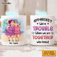 Personalized Gift For Senior Friends Trouble Together Mug 26365 thumb 1