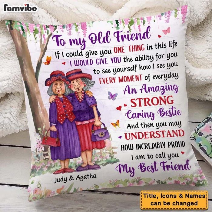 Personalized Gifts For Senior Friends Old Friends Pillow 26369 1
