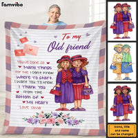 Personalized  Gift For Old Friend Thank You From The Bottom Of My Heart Blanket 26377 thumb 1