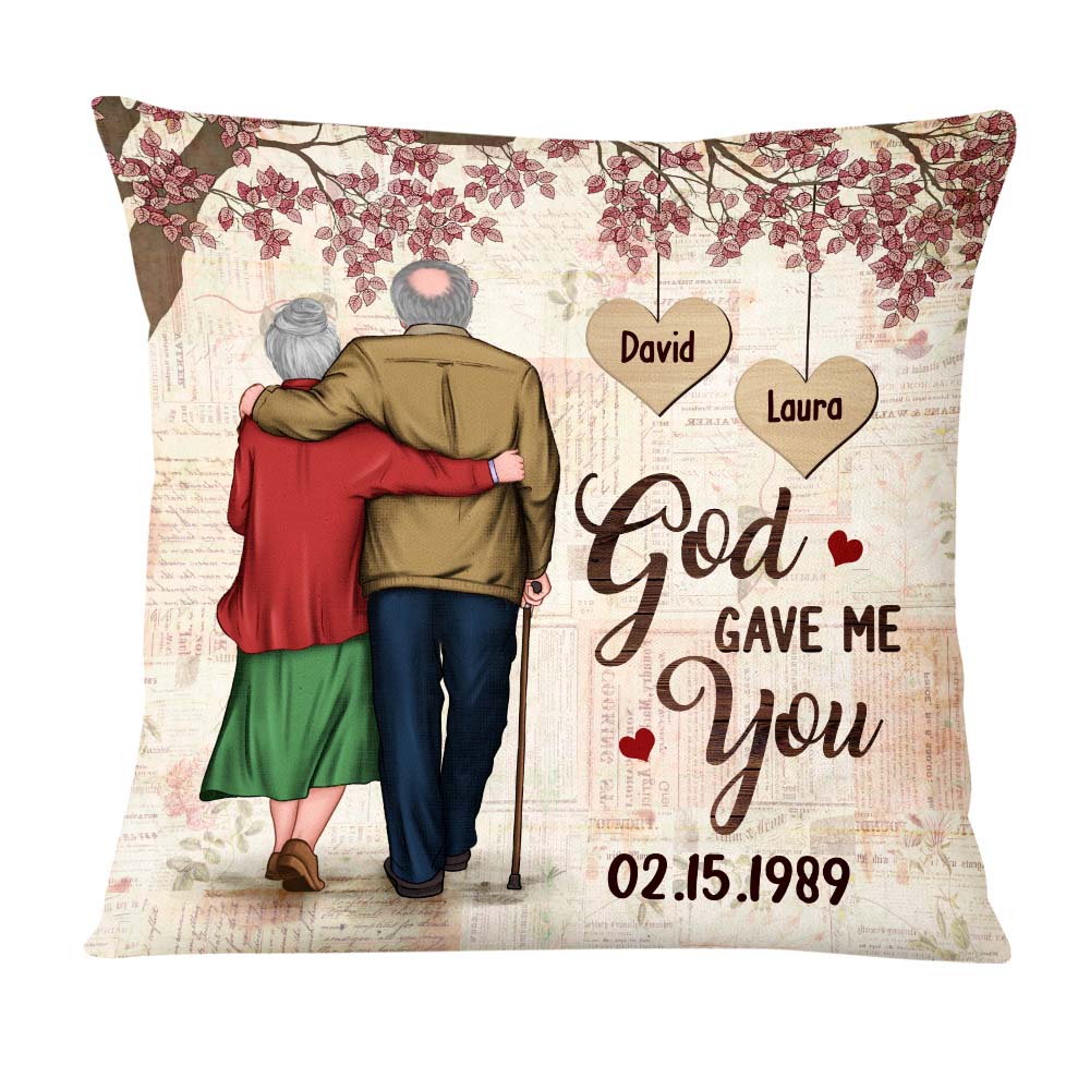 Personalized Wedding Anniversary Gifts For Couples Husband Wife Pillow 26378 Primary Mockup