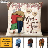 Personalized Wedding Anniversary Gifts For Couples Husband Wife Pillow 26378 thumb 1