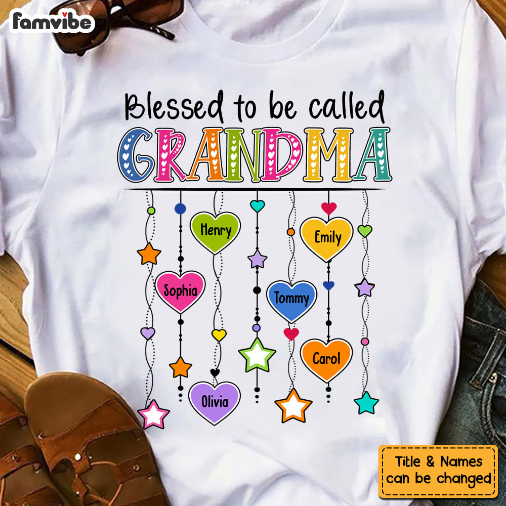Personalized Gift For Grandma Love Checkered Heart Shirt Hoodie Sweatshirt 26379 Primary Mockup