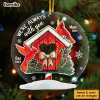 Personalized Memorial Cardinal Gift I Am Always With You 2 Layered Mix Ornament 29999 thumb 1